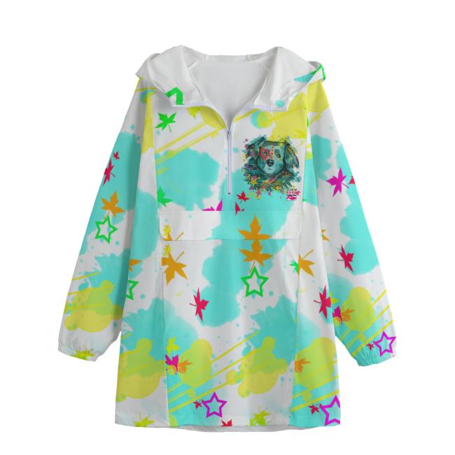 Leichte Regenjacke Krümel – Popart Hundemotiv, 100 % Polyester, Unisex, Mix, Mischling, Chihauhau